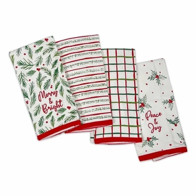 Bayberry Assorted Kitchen Towels - Set Of 4