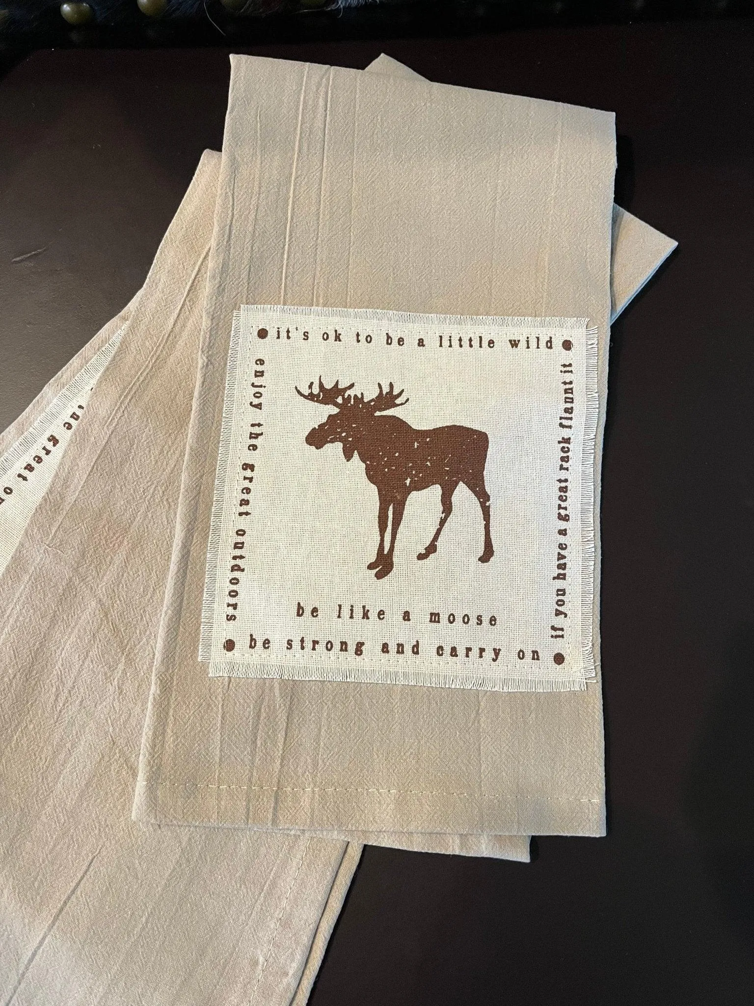 Be Like a Moose Dish Towel
