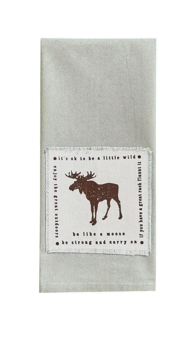 Be Like a Moose Dish Towel