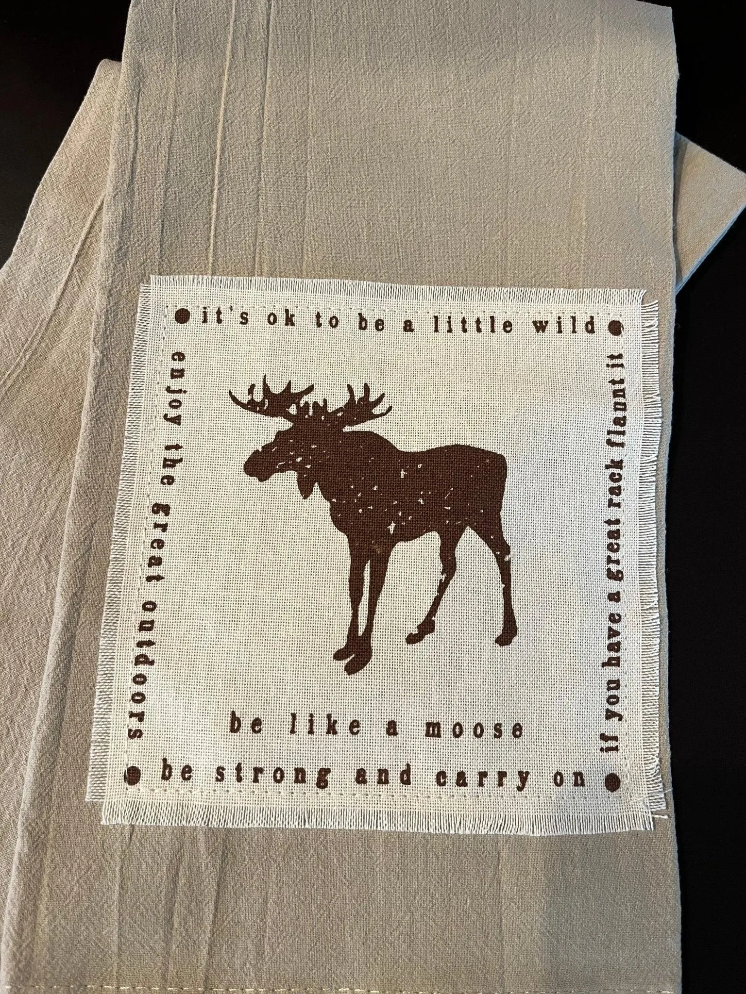 Be Like a Moose Dish Towel