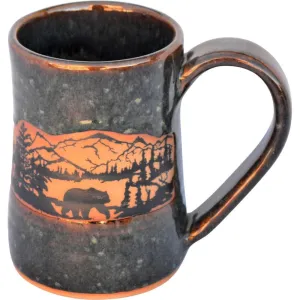 Bear Forest Mist Beer Tankard toilet seat cover, slow close seat