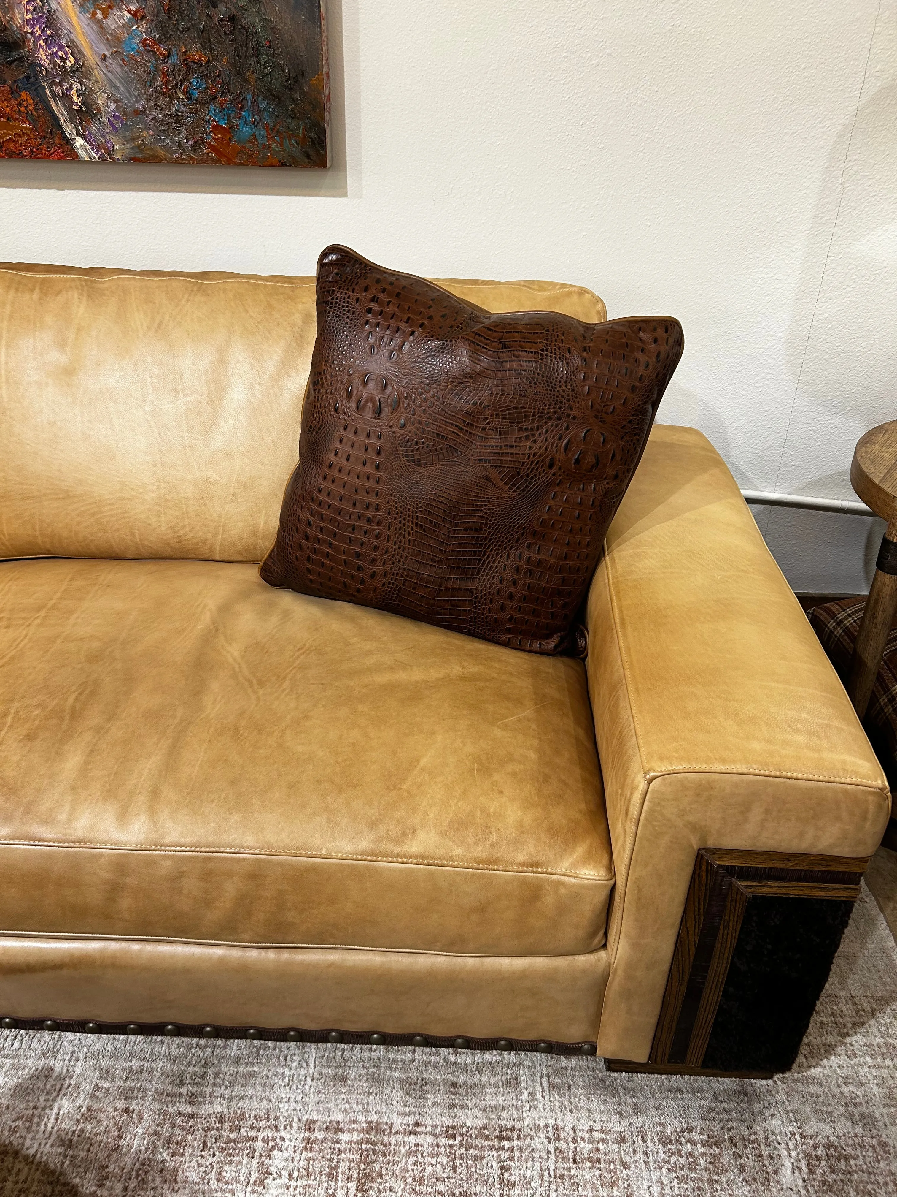 Beaumont Shearling & Leather Sofa