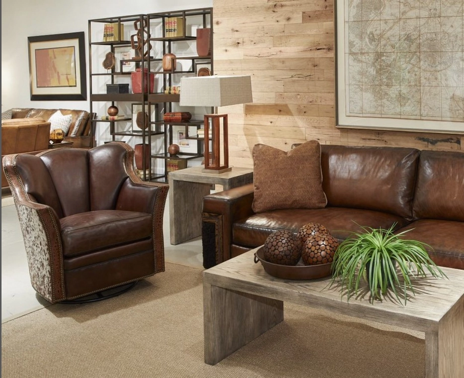 Beaumont Shearling & Leather Sofa