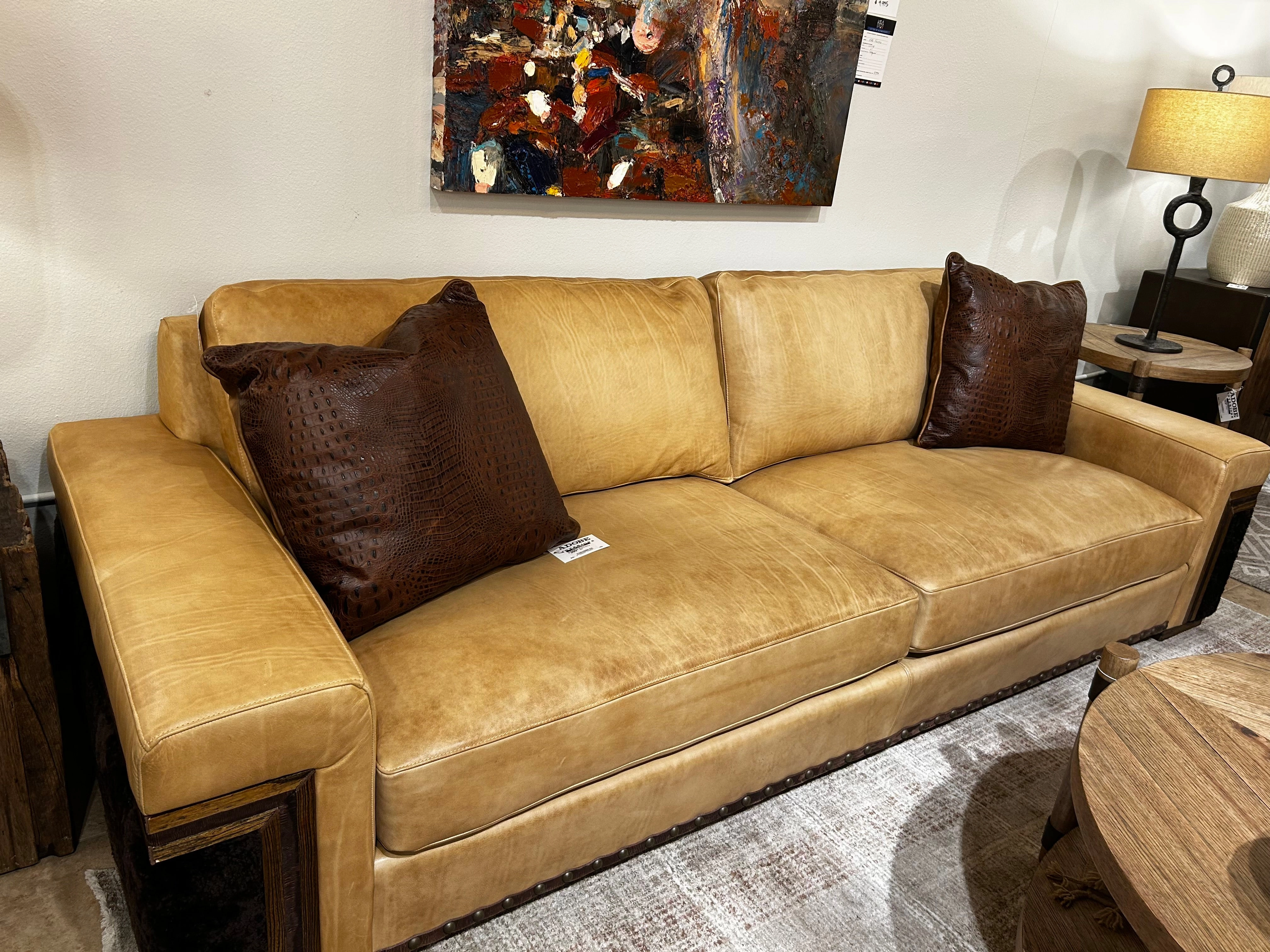 Beaumont Shearling & Leather Sofa