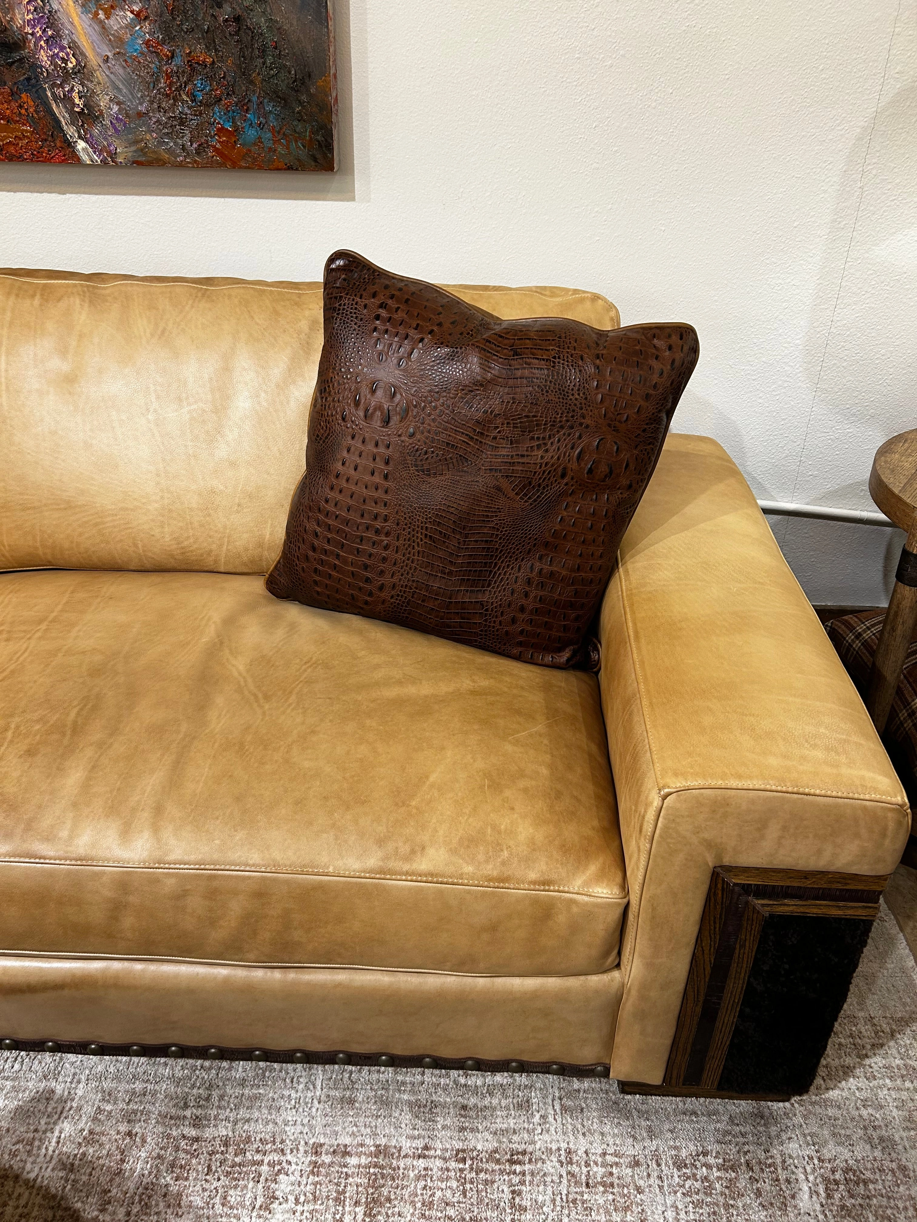 Beaumont Shearling & Leather Sofa