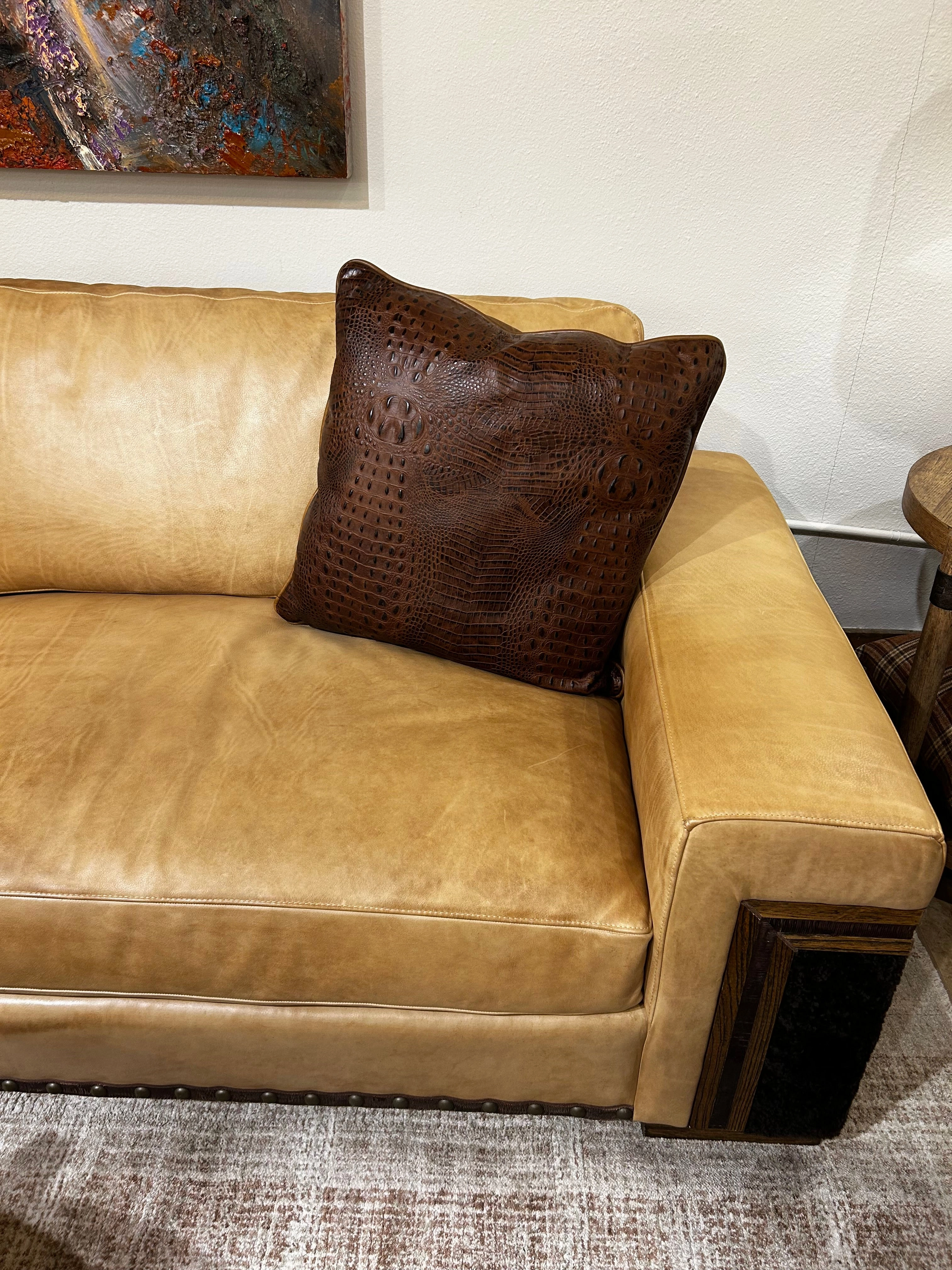 Beaumont Shearling & Leather Sofa