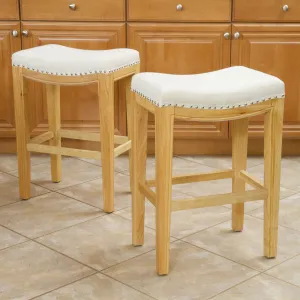 Beige Backless 26-Inch Counter Stools (Set of 2) - NH294732 bar stool, counter stool