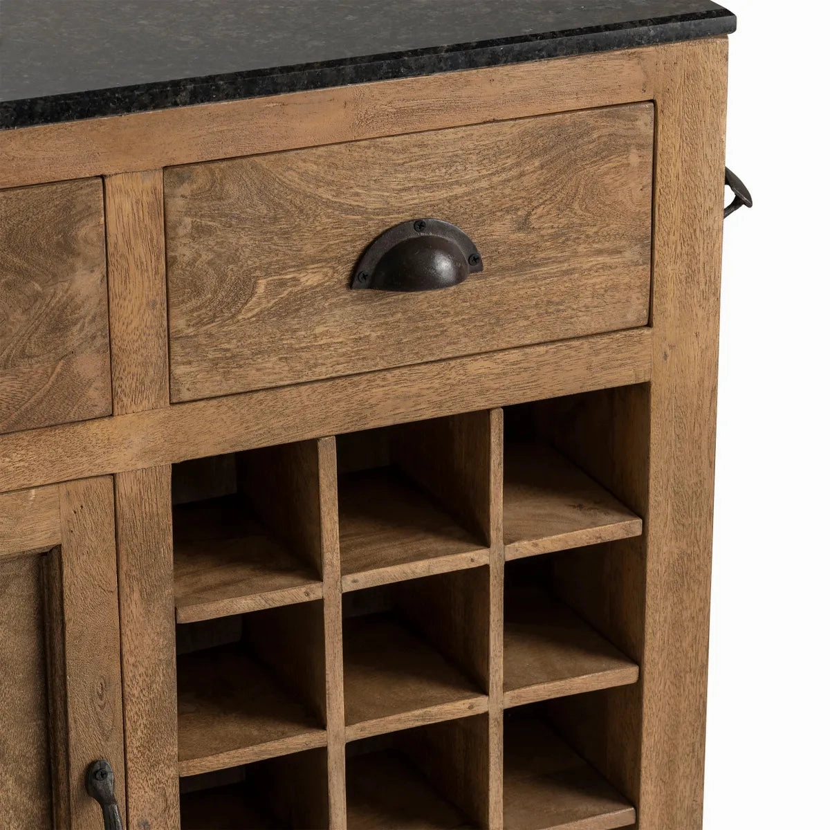 Bengal Mango Wood & Granite Island
