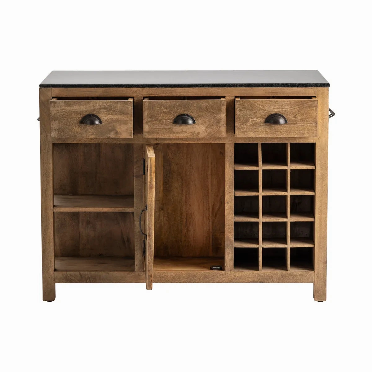 Bengal Mango Wood & Granite Island