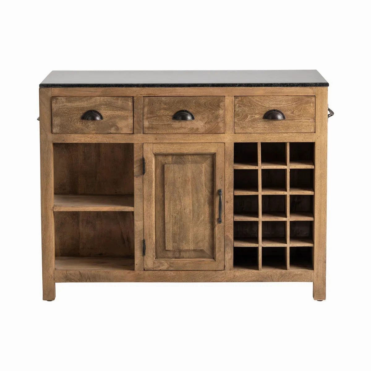 Bengal Mango Wood & Granite Island