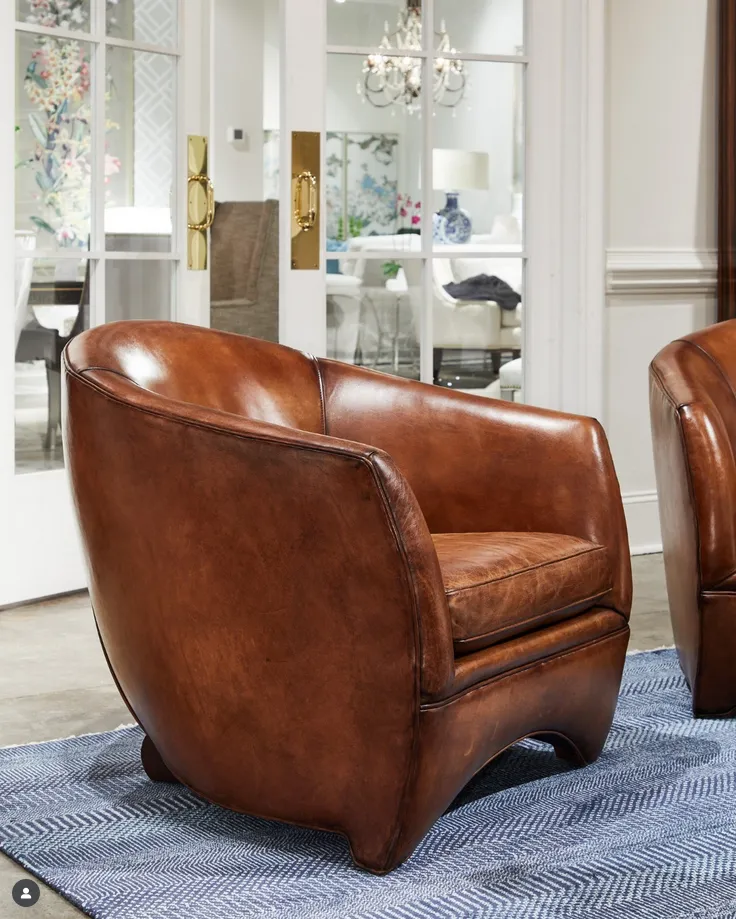 Benton Leather Accent Chair