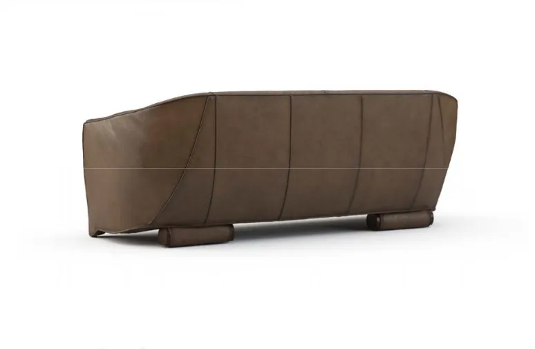 Benton Rustic Leather Sofa