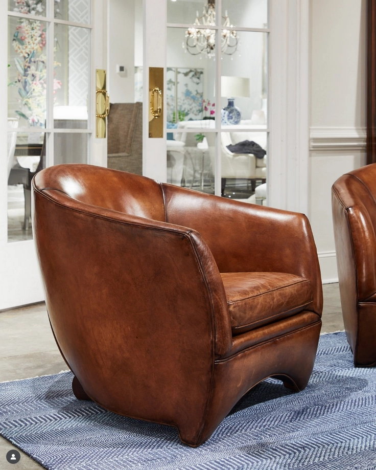 Benton Leather Accent Chair