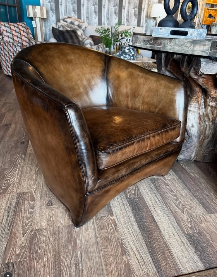 Benton Leather Accent Chair