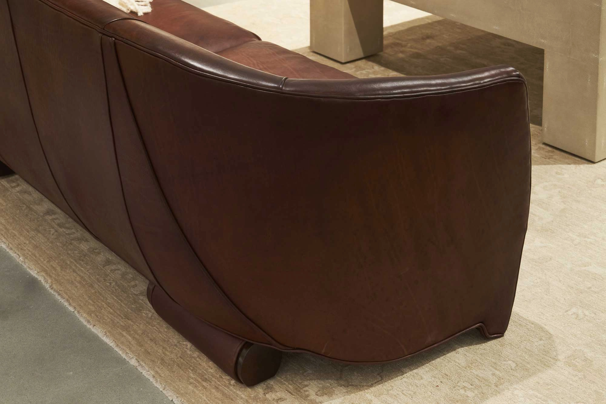 Benton Rustic Leather Sofa