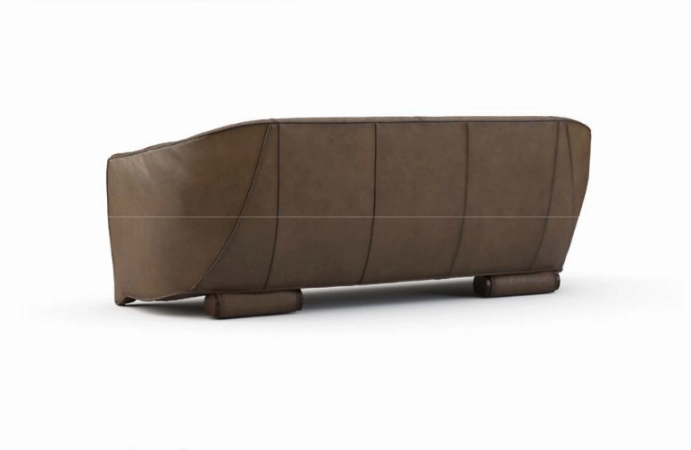 Benton Rustic Leather Sofa