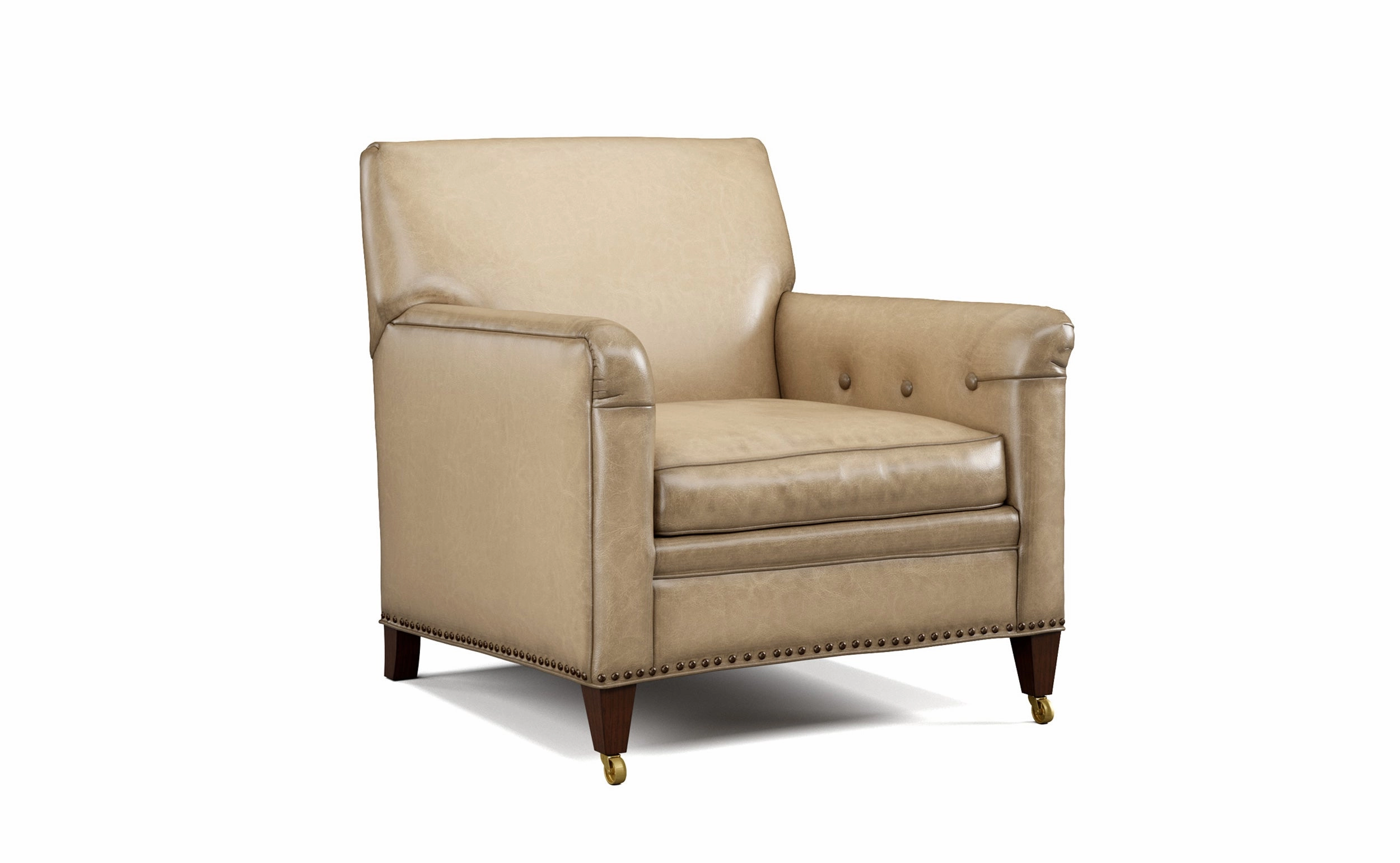 Bigfork Burnished Leather Chair