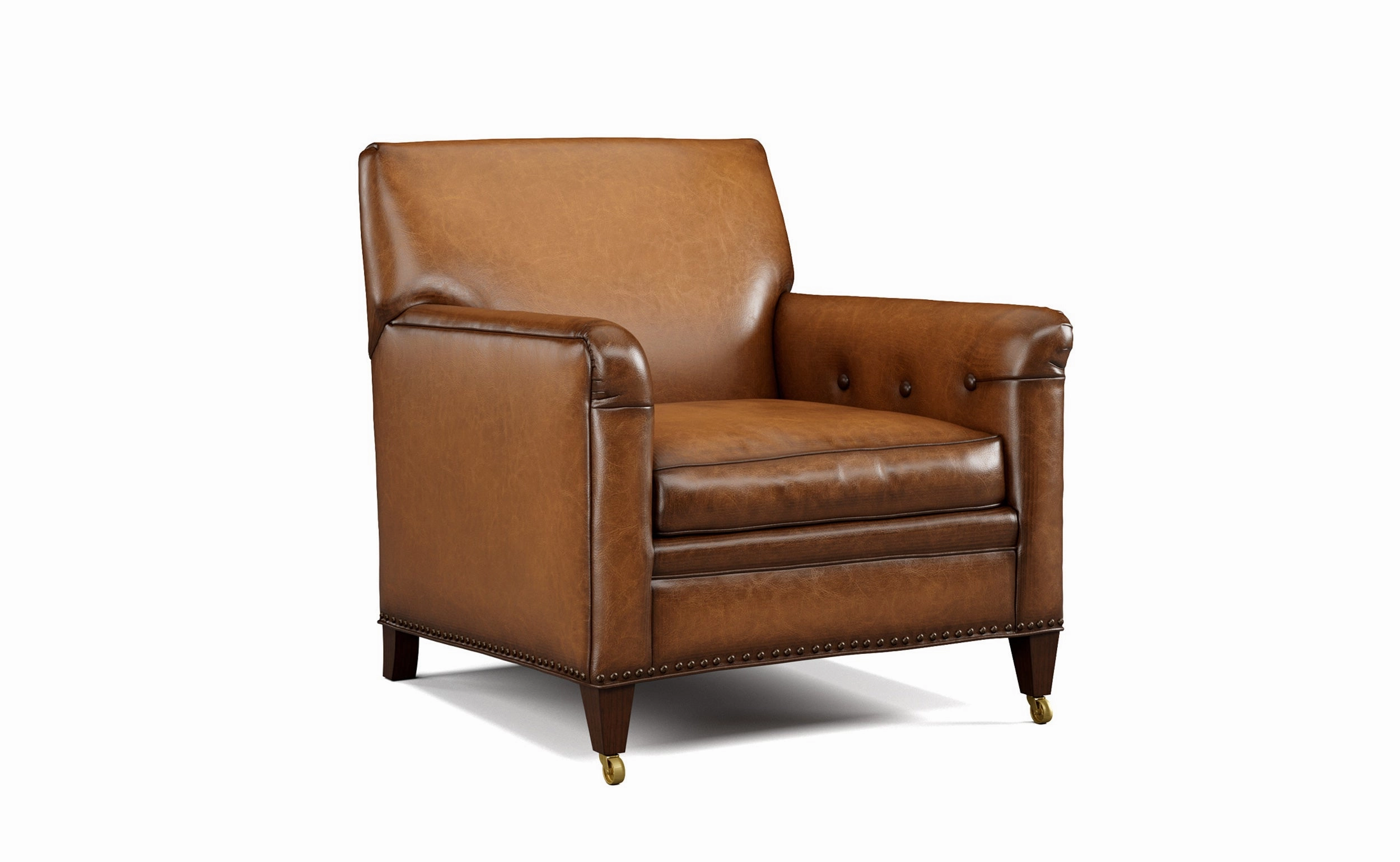 Bigfork Burnished Leather Chair