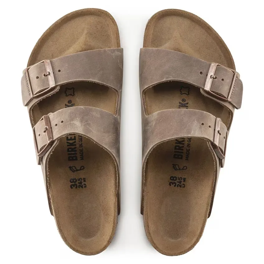 Birkenstock Arizona 00352201 Sandal Unisex EU 42 Brown Leather Slip-On ZPO2006