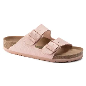 Birkenstock Arizona Rivet Logo Vegan Regular Width In Soft Pink