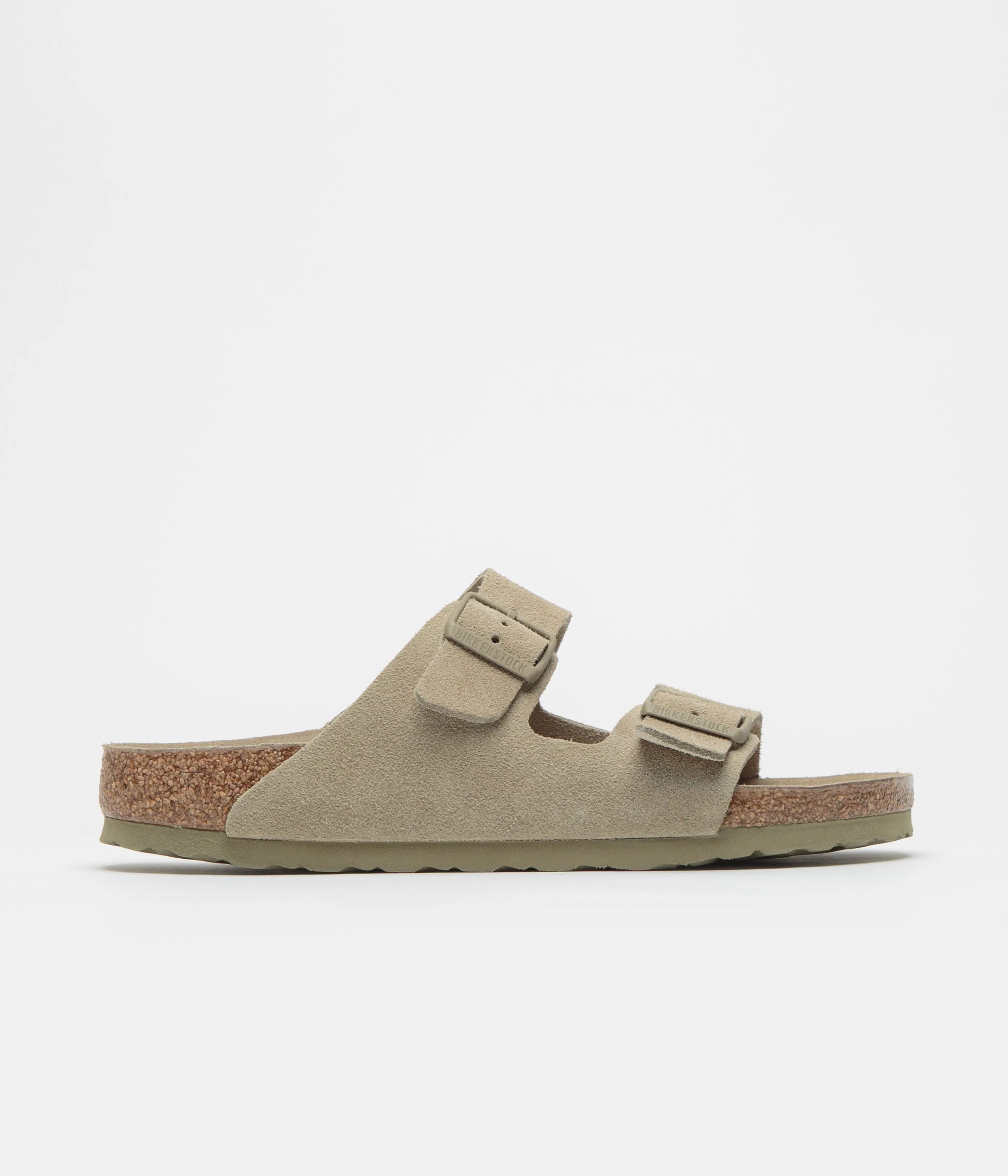 Birkenstock Arizona SFB Narrow Sandals - Faded Khaki Birkenstock Shoes