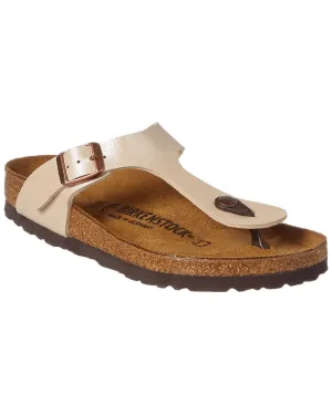 Birkenstock Gizeh Birko-Flor Sandal, 40, Metallic