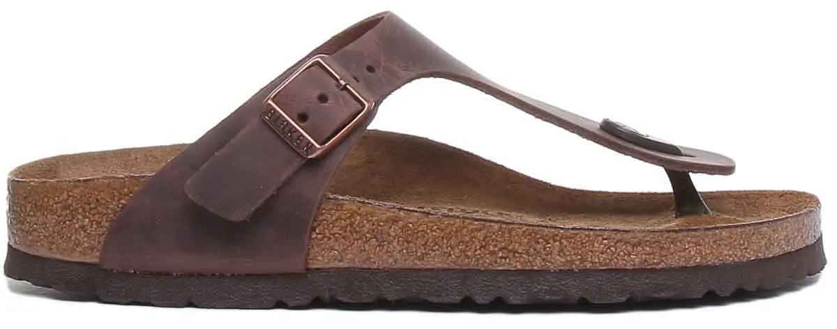 Birkenstock Gizeh In Dark Brown | Narrow Fit Shoes Birkenstock