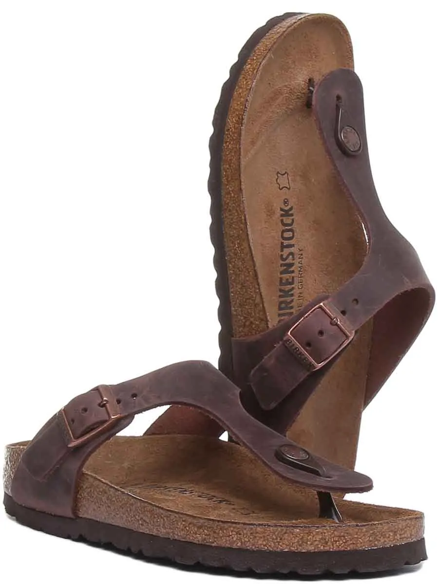 Birkenstock Gizeh In Dark Brown | Narrow Fit Shoes Birkenstock