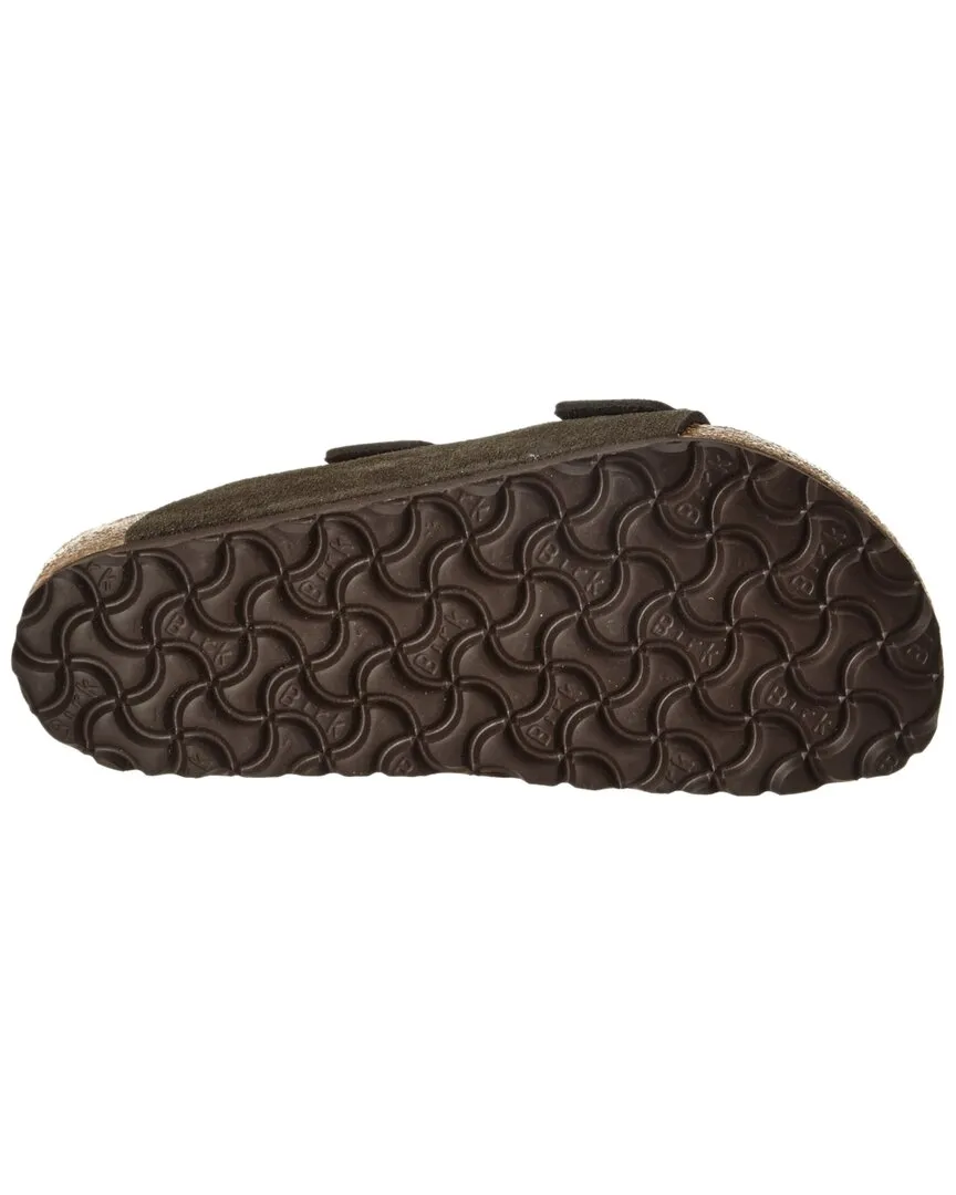 Birkenstock Men's Arizona Soft Footbed Suede Leather Sandal