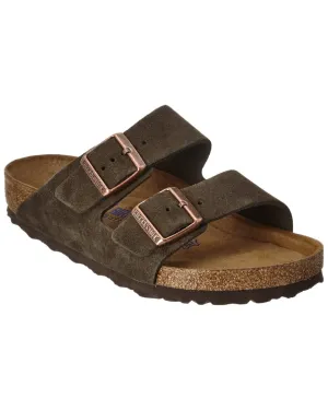 Birkenstock Men's Arizona Soft Footbed Suede Leather Sandal