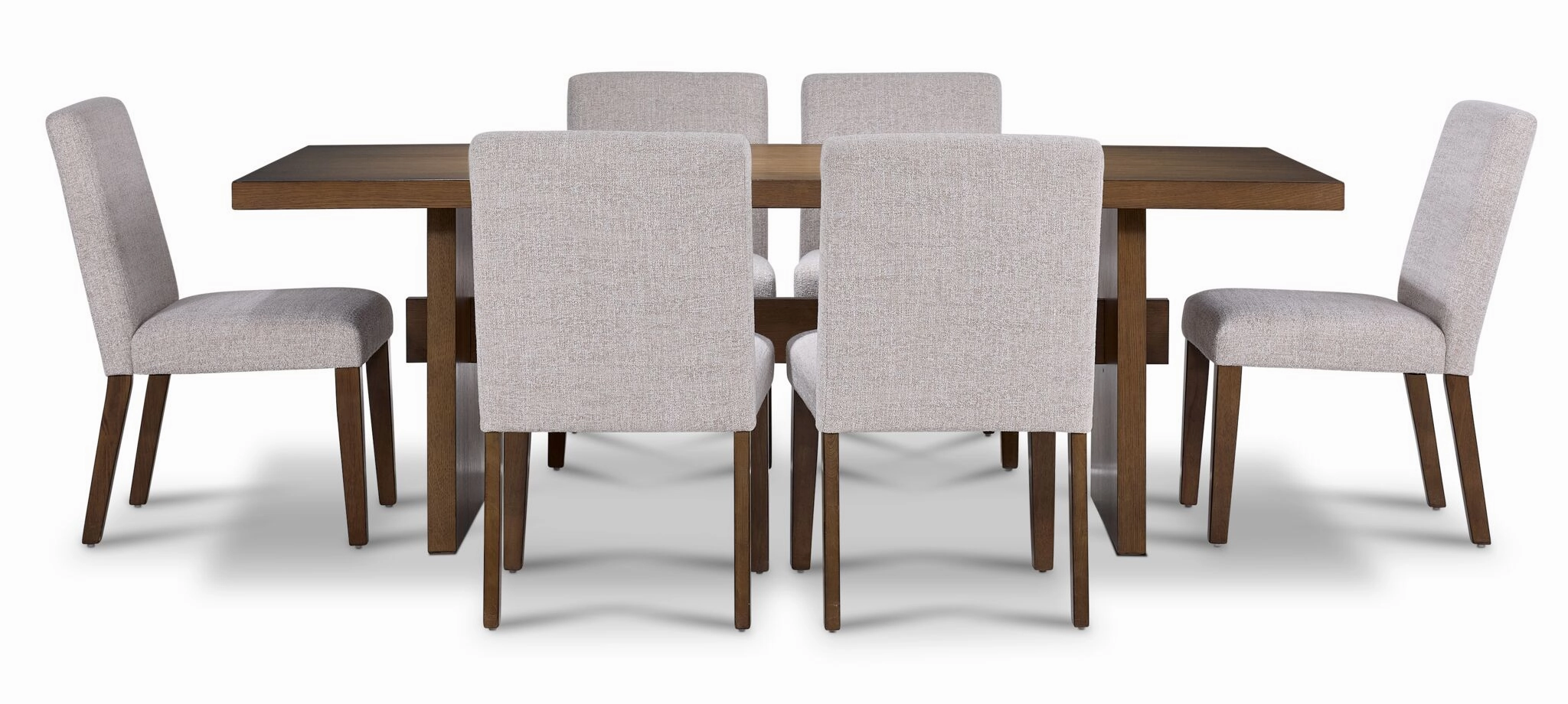 Biscotti 7-Piece Dining Set - Light Brown