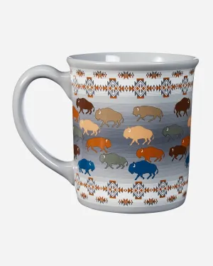 Bison Rush Hour Mug by Pendleton toilet seat cover, slow close seat