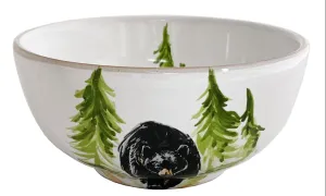 Black Bear Soup Bowl toilet seat cover, slow close seat