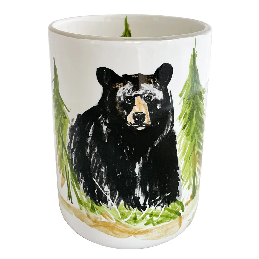 Black Bear Utensil Holder