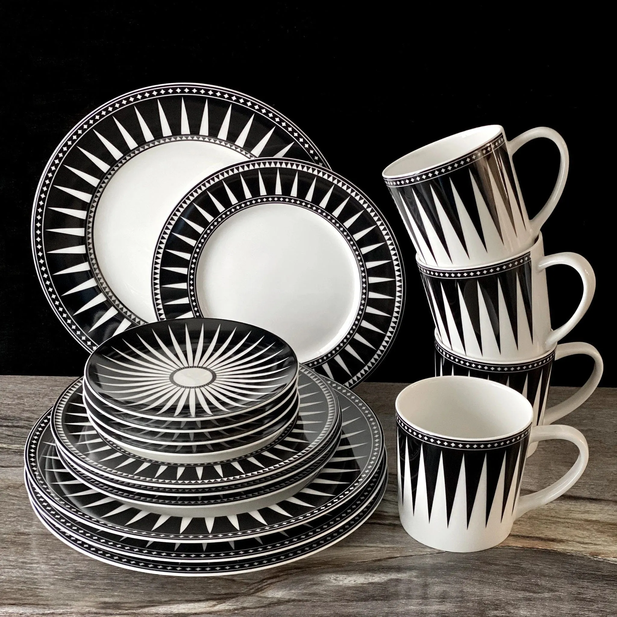 Black Burst Bone China Dinnerware Set toilet seat cover, slow close seat