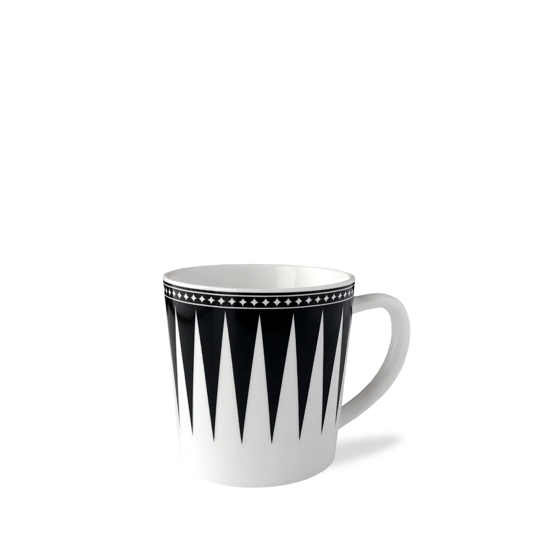 Black Burst Porcelain Mug