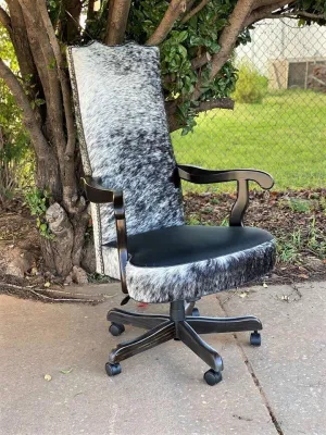 Black Peppered Cowhide Office Chair gaming chair, computer chair