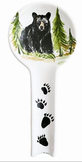 Black Bear Spoon Rest baking dish, nonstick cookware