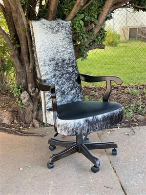 Black Peppered Cowhide Office Chair gaming chair, computer chair