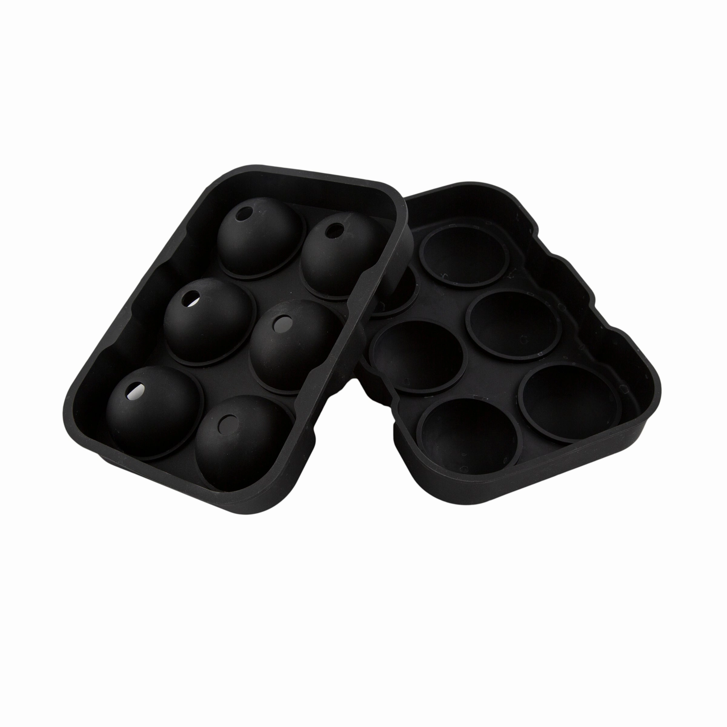 Black Round Silicone Ice Mold