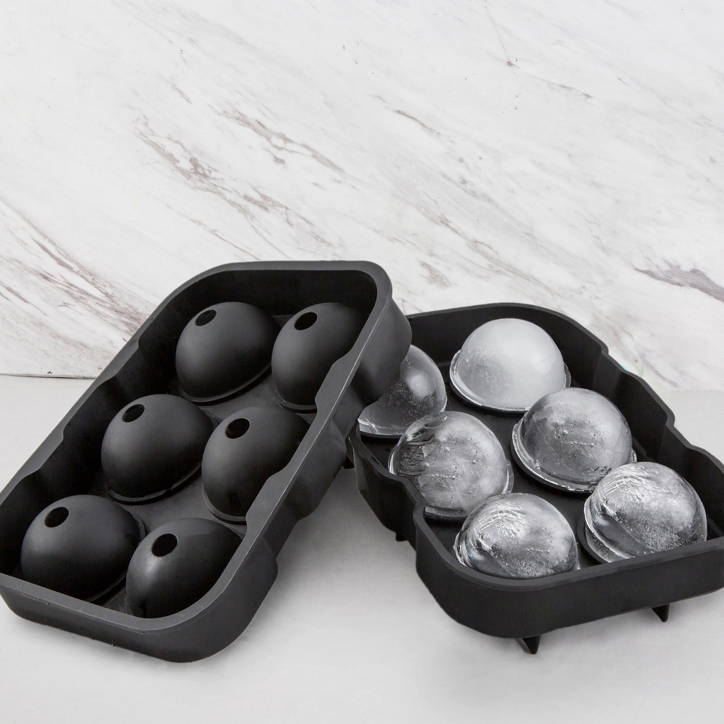 Black Round Silicone Ice Mold