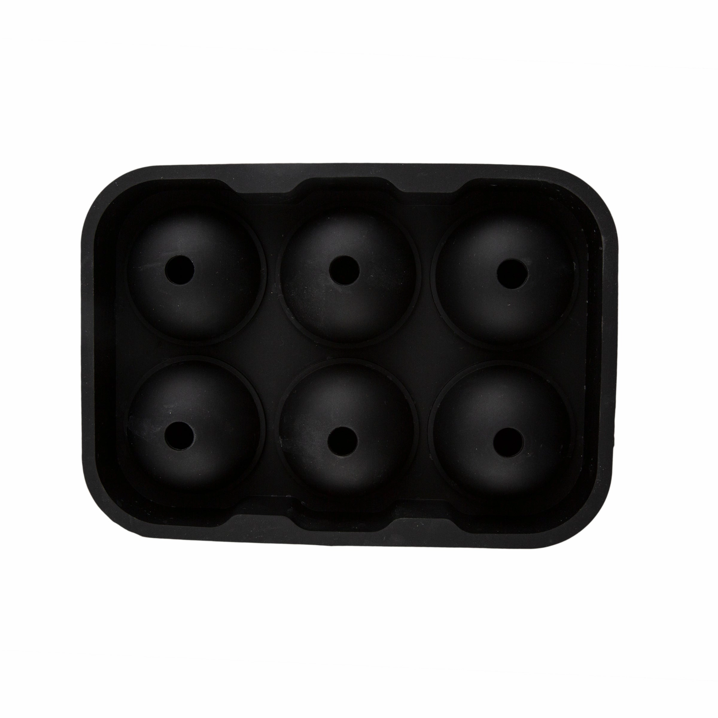 Black Round Silicone Ice Mold