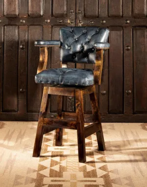 Blue Dust Leather Western Barstool gaming chair, computer chair