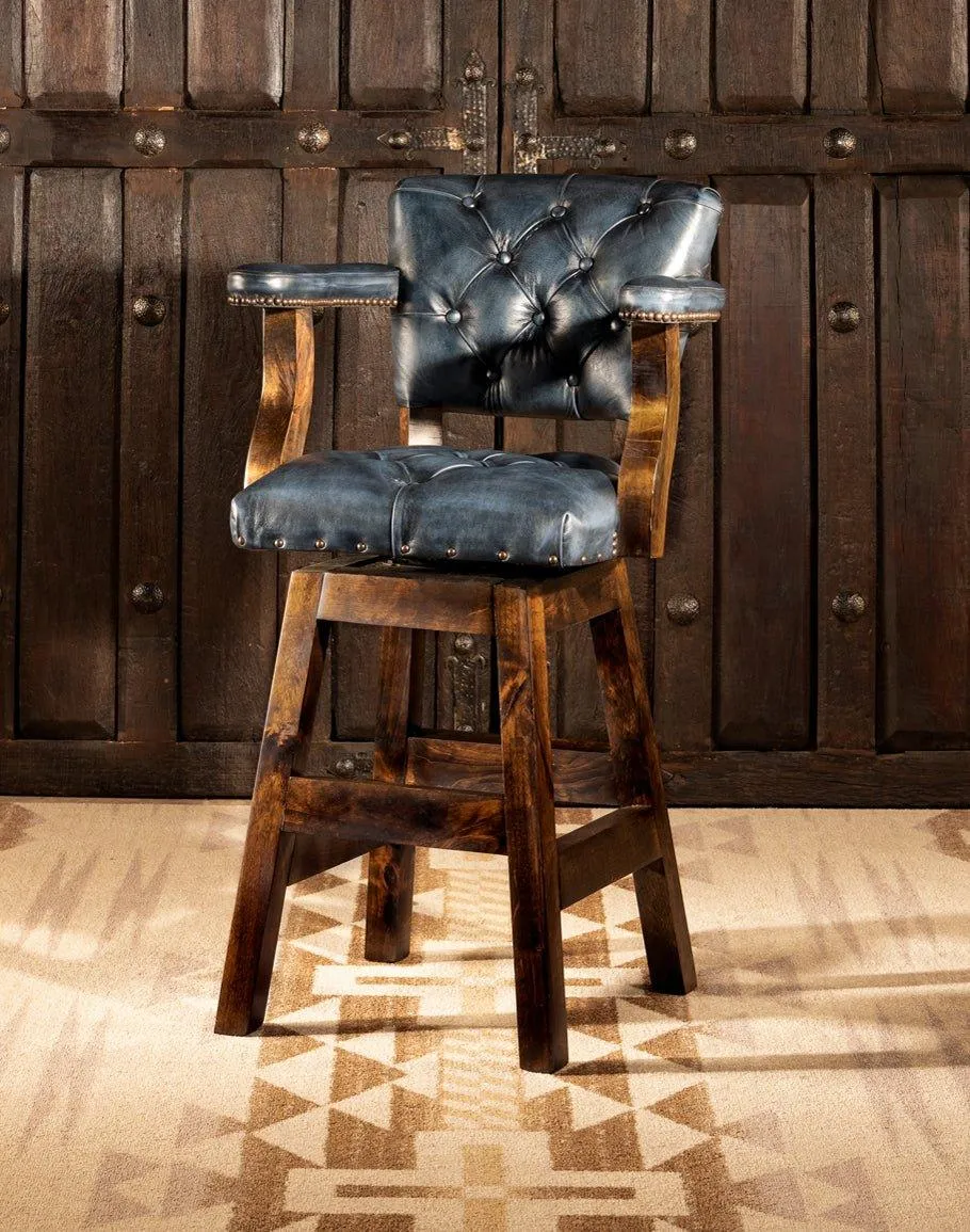 Blue Dust Leather Western Barstool gaming chair, computer chair