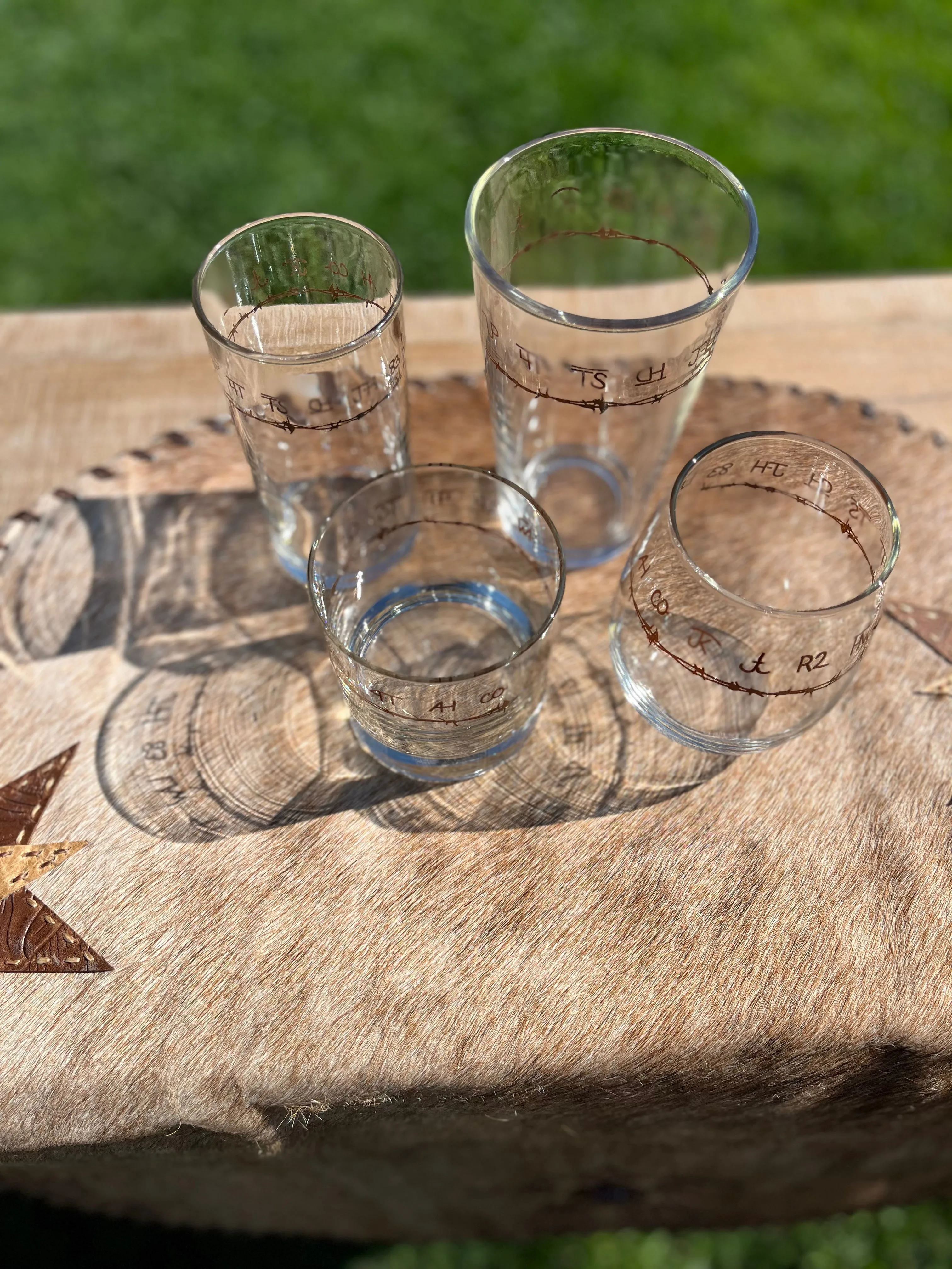Blue Mountain Brands Stemless Wine Glasses