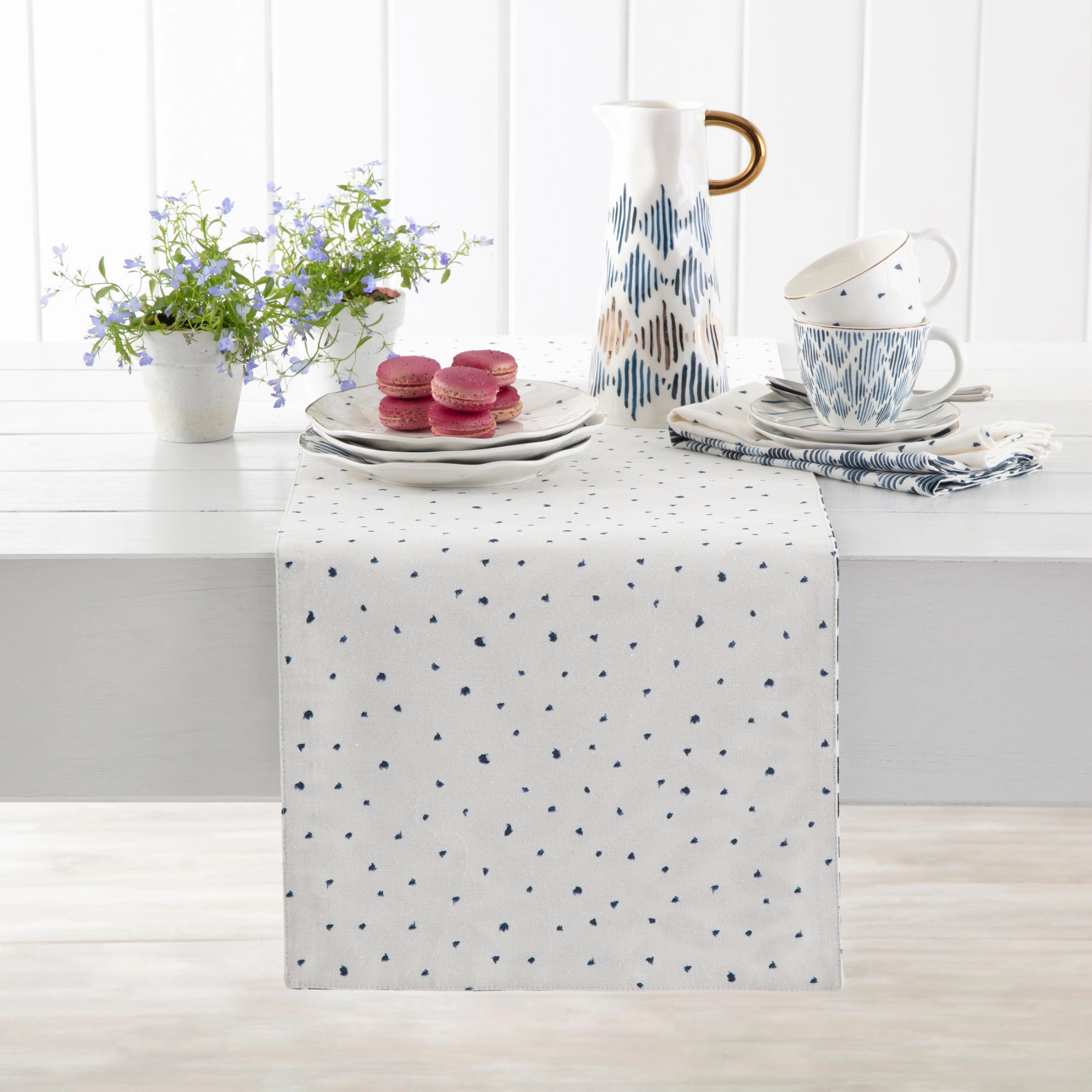 Blue Bay Reversible Table Runner