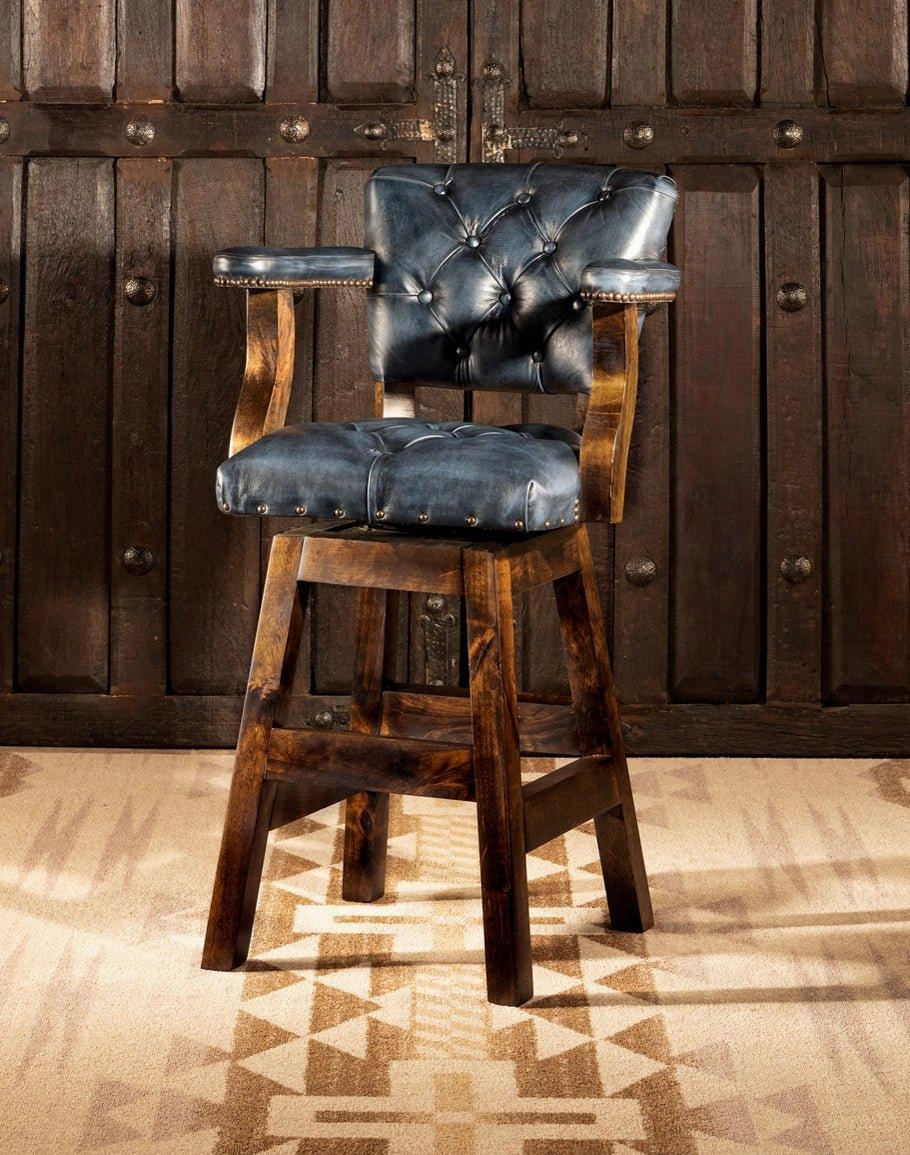 Blue Dust Leather Western Barstool gaming chair, computer chair