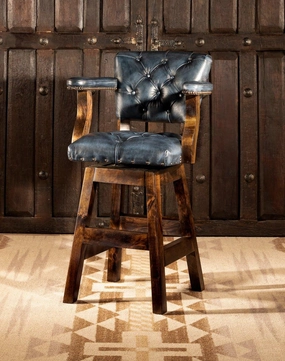 Blue Dust Leather Western Barstool gaming chair, computer chair