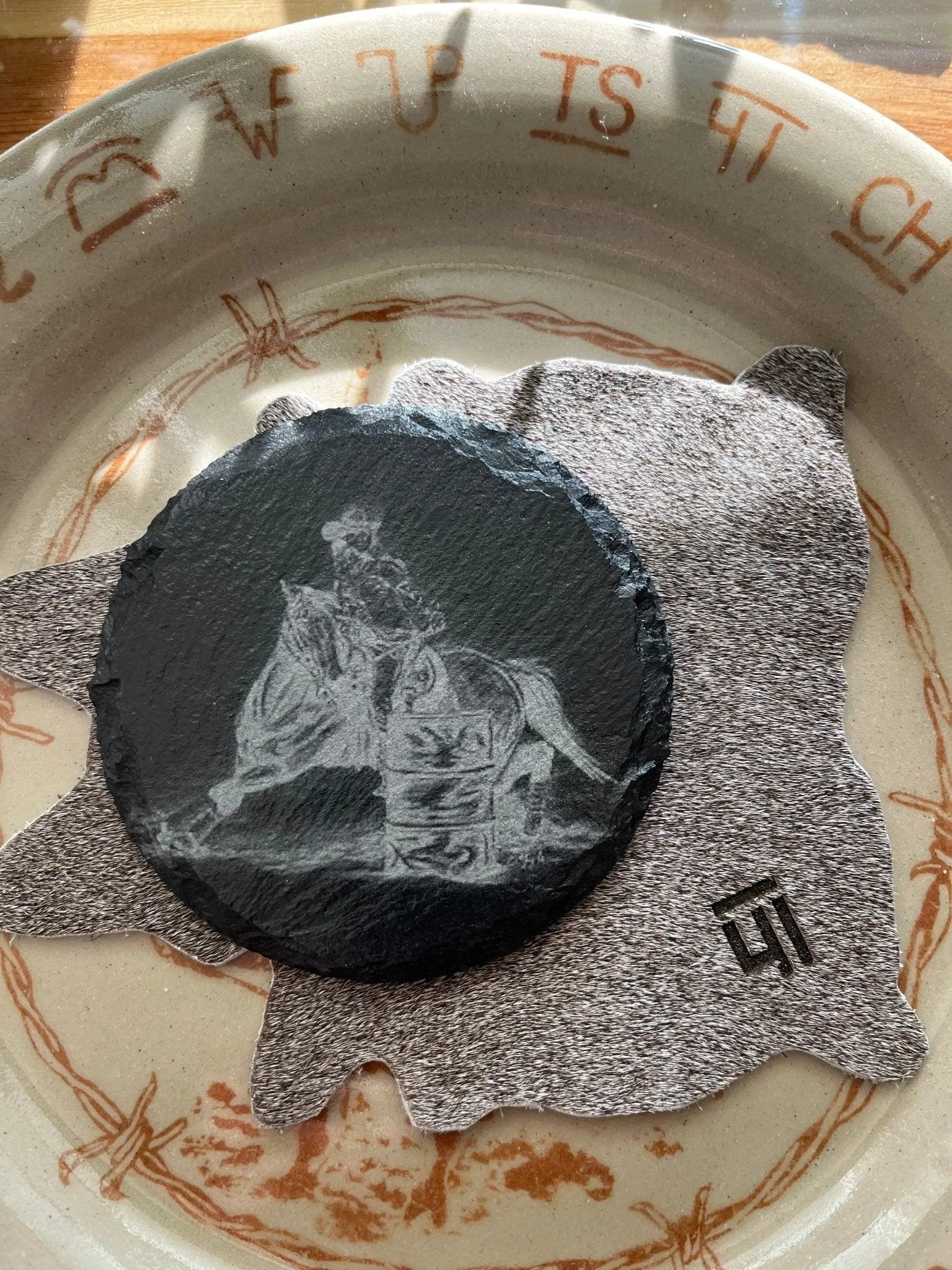 BMB Western Slate Coasters - 4-pc