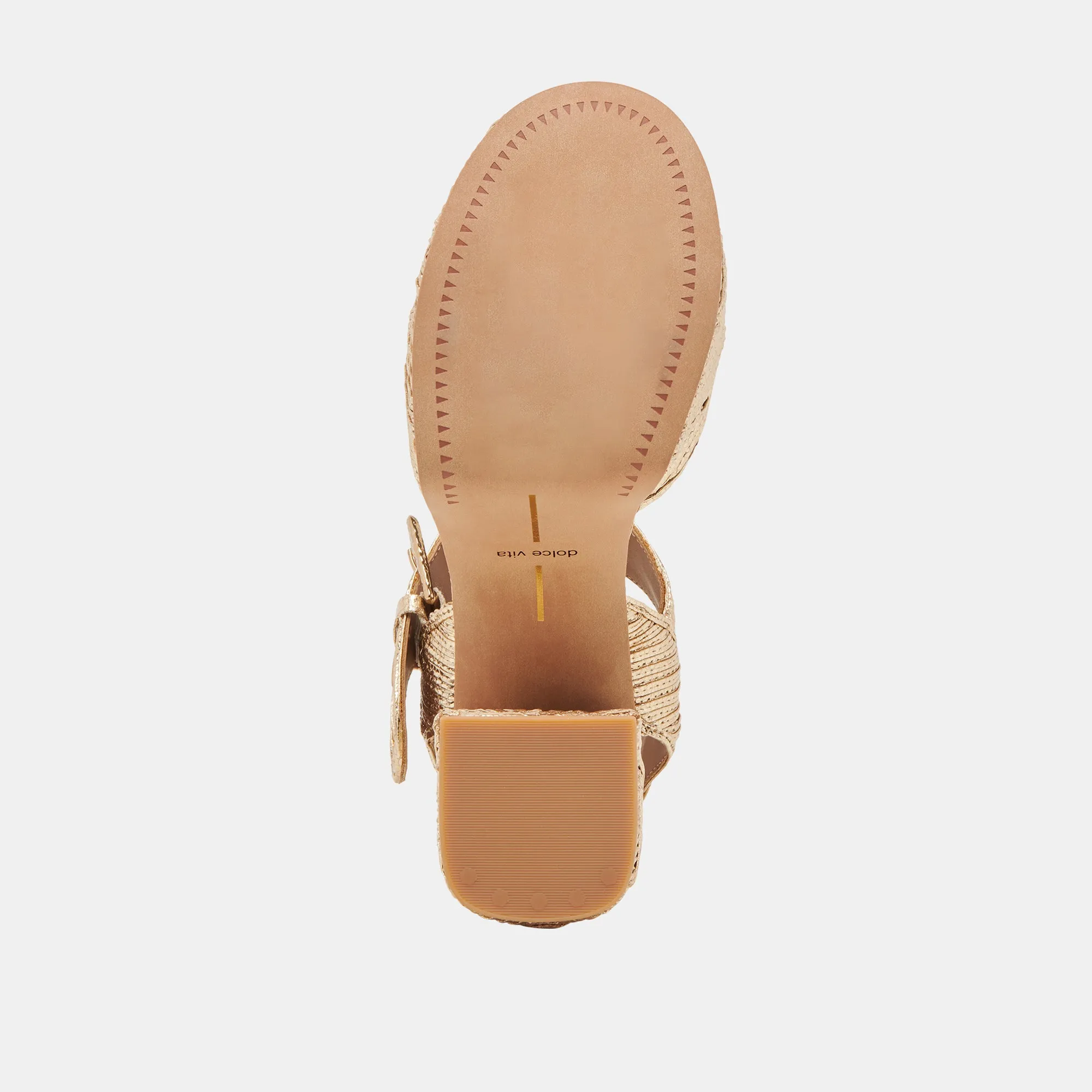 BOBBY DECO HEELS GOLD WOVEN STELLA